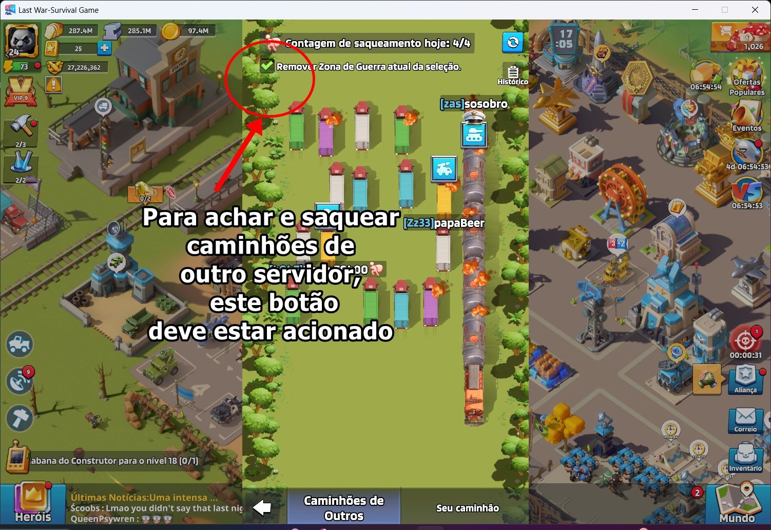 Galerinha que tem Duvida de como saquear caminhões